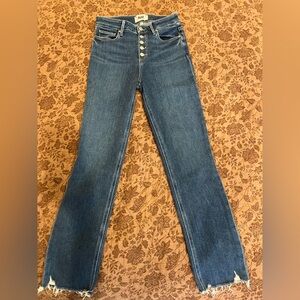 PAIGE Flare Jeans in Deep Blue